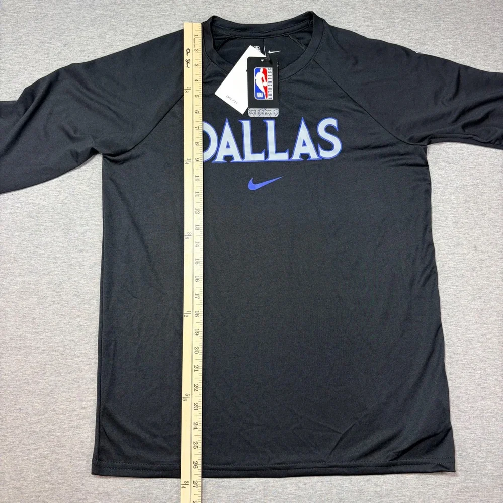 Nike Dallas Mavericks NBA City Edition Dri-FIT Long Sleeve Shirt Kids XL 18-20